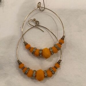Big Beaded Hoops